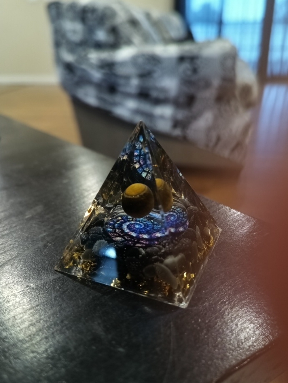 Orgonite Pyramid Galaxy